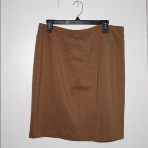 Tan Pencil Skirt
